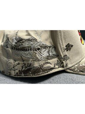 Dri-Duck Mens Tan Baseball Cap Schaeffers Logo Wildlife Embroidery Adjustable Co